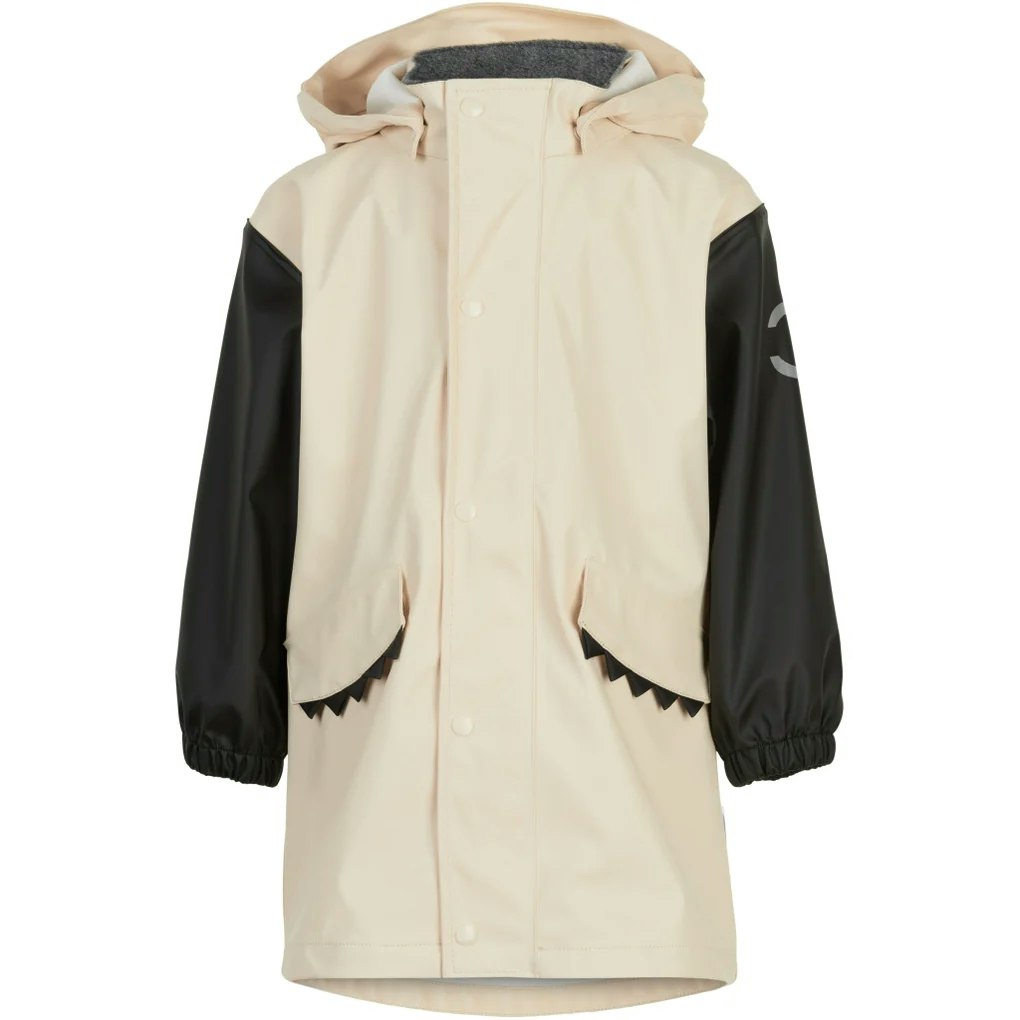 Mikk-Line PU Rain Coat w/Panda - White Swan