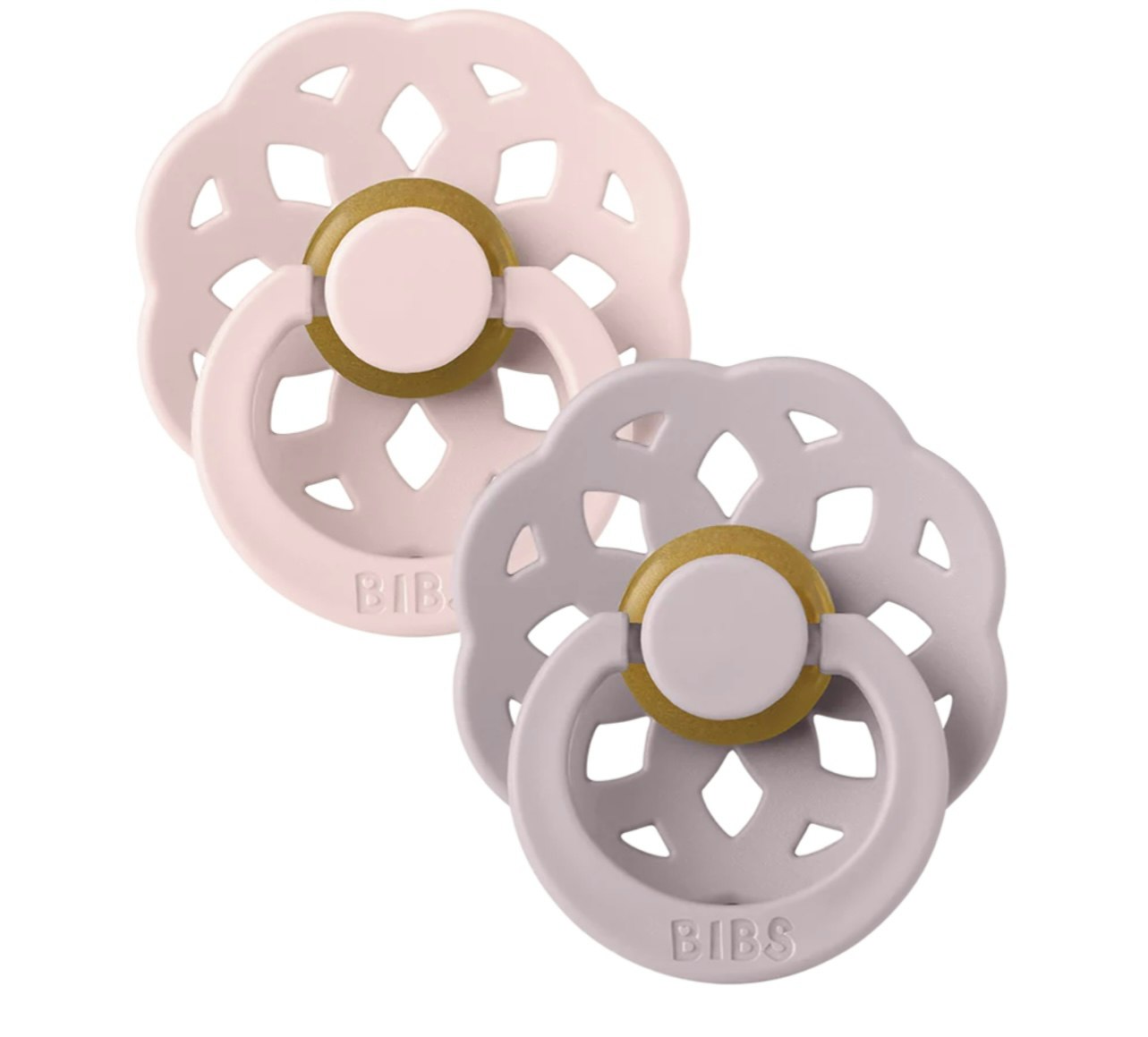 Bibs Boheme 2 PACK - Blossom/Dusky Lilac Latex Size 1