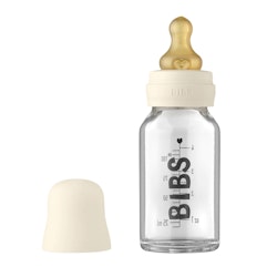 Bibs Baby Glass Bottle Complete Set 110ml - Ivory