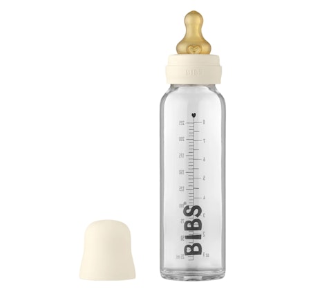 Bibs Baby Glass Bottle Complete Set 225ml - Ivory