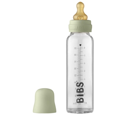 Bibs Baby Glass Bottle Complete Set 225ml - Sage