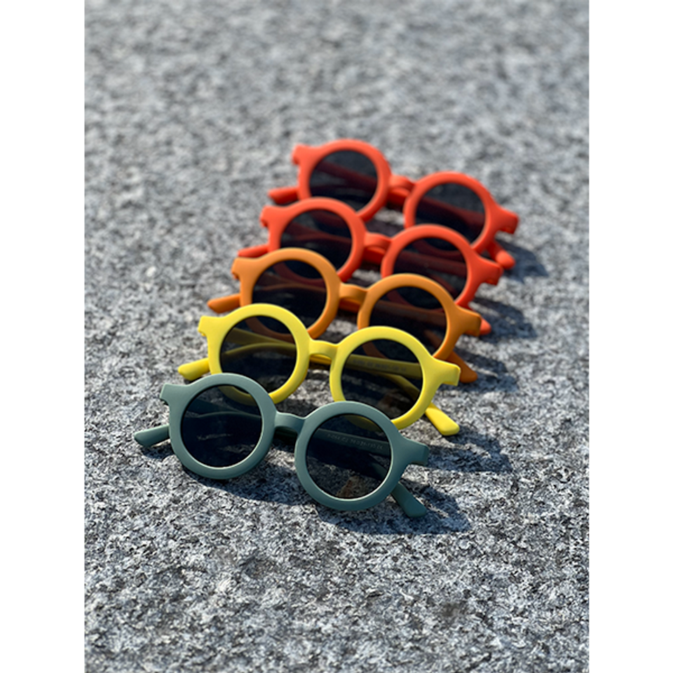 Troller | Suneyes Solbrille til barn i Silikon | 0-4 år | Oliven