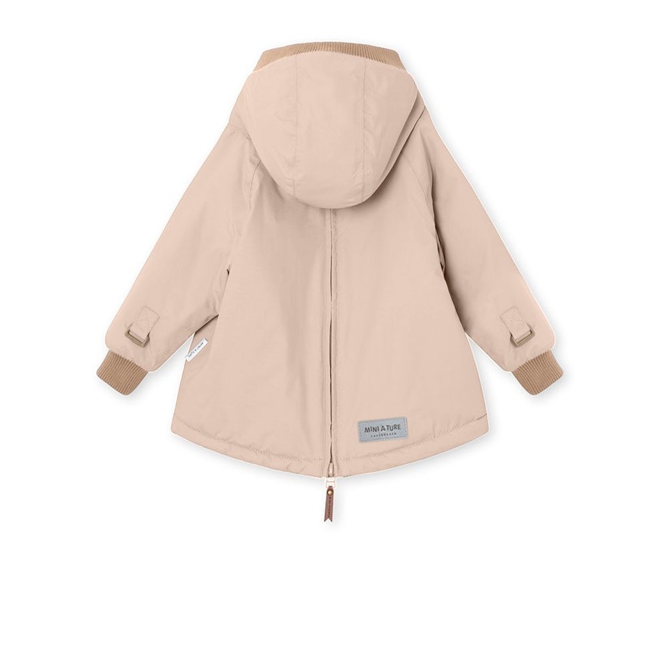 Mini A Ture Baby Wen Fleece Lined Winter Anorak. Rose Dust