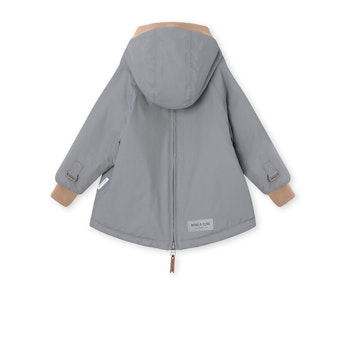 Mini A Ture Baby Wen Fleece Lined Winter Anorak. Monument Blue.