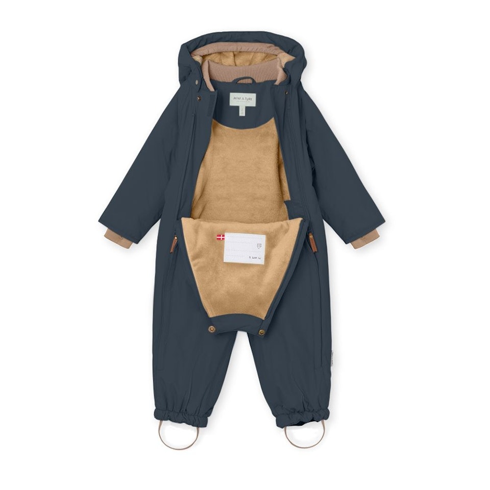 Mini A Ture Wisti Fleece Lined Snowsuit. Blue Nights