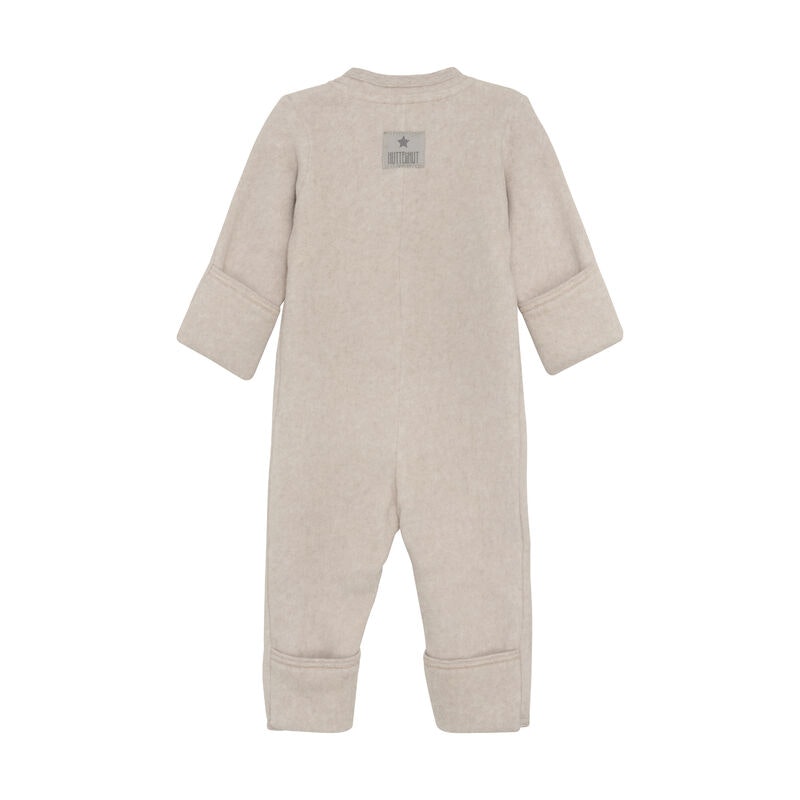 Huttelihut Pram Suit cot. Fleece Camel Melange