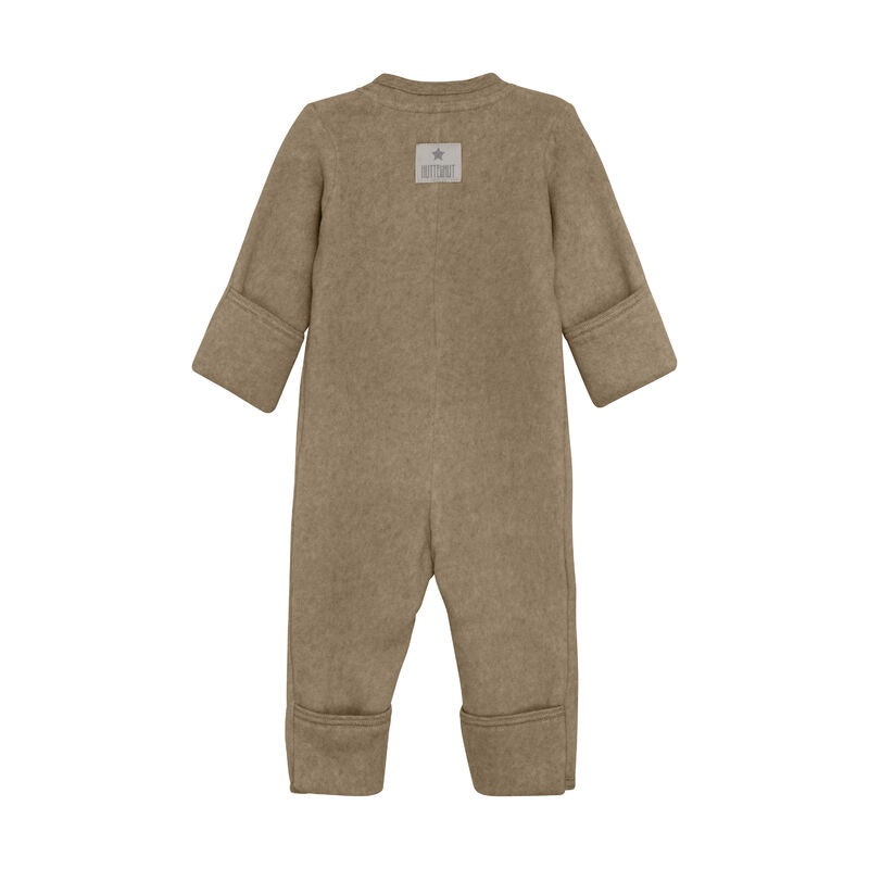 Huttelihut Pram Suit cot. Fleece Molè Melange