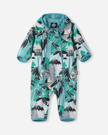 Reima Baby vindfleecedress Moomin Vindpust Green Aqua