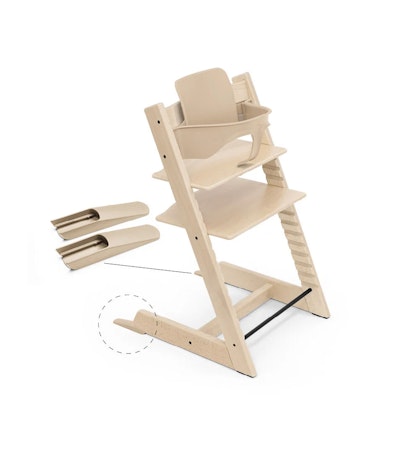 STOKKE tripp trapp bøk Natur + Gratis babyset