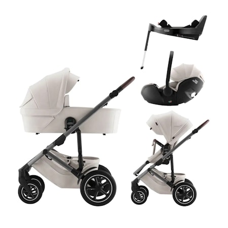 Britax SMILE 5Z Duo ink. Baby-Safe PRO Babystol og Base Soft Taupe
