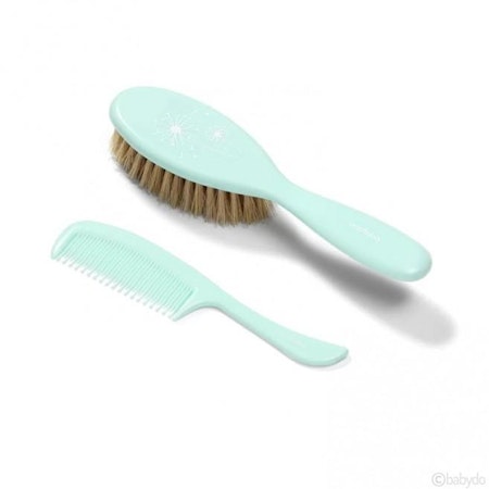 BabyOno hairbrush and comb, natural bristle