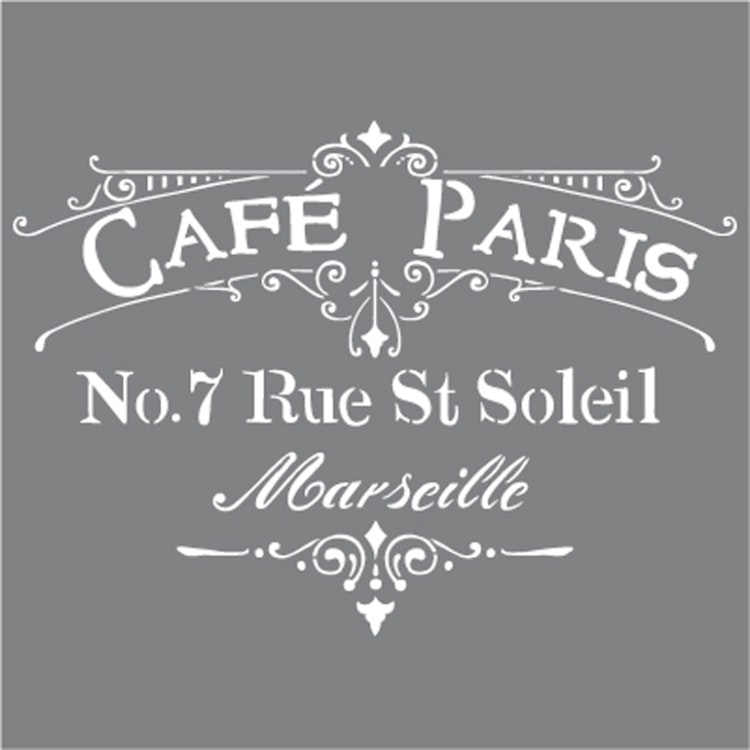 Stencil Cafe´Paris