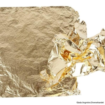 Metallblad Guld