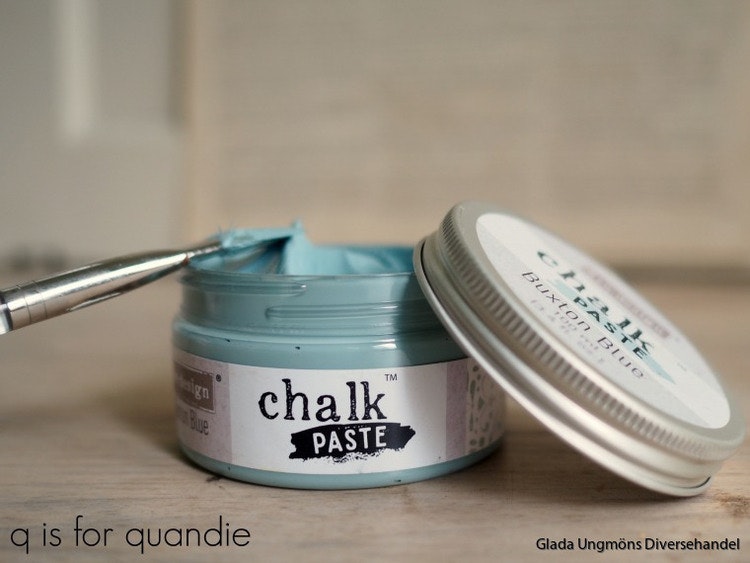 ReDesign Chalk Paste Buxton Blue texturpasta relief struktur pasta glada ungmön