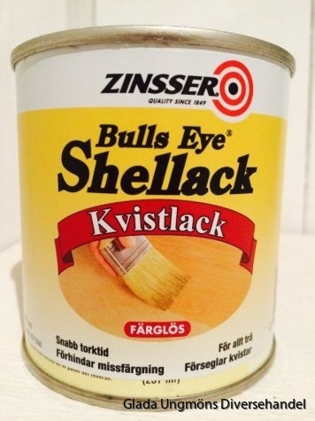 Zinsser Kvistlack, Shellack 250ml bästa på marknaden lack förseglar glada ungmön