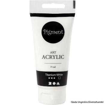 Akrylfärg Titanium White  75 ml