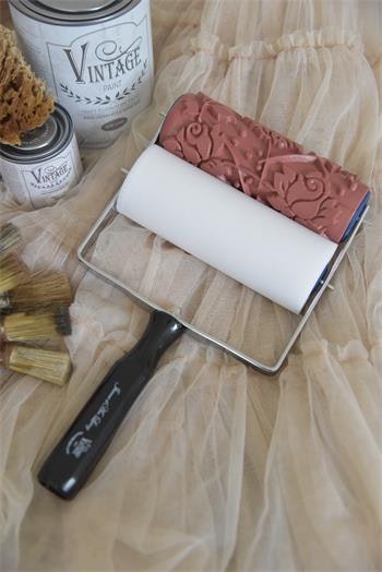 Vintage Paint Mönsterroller ROSE, silikonrulle,