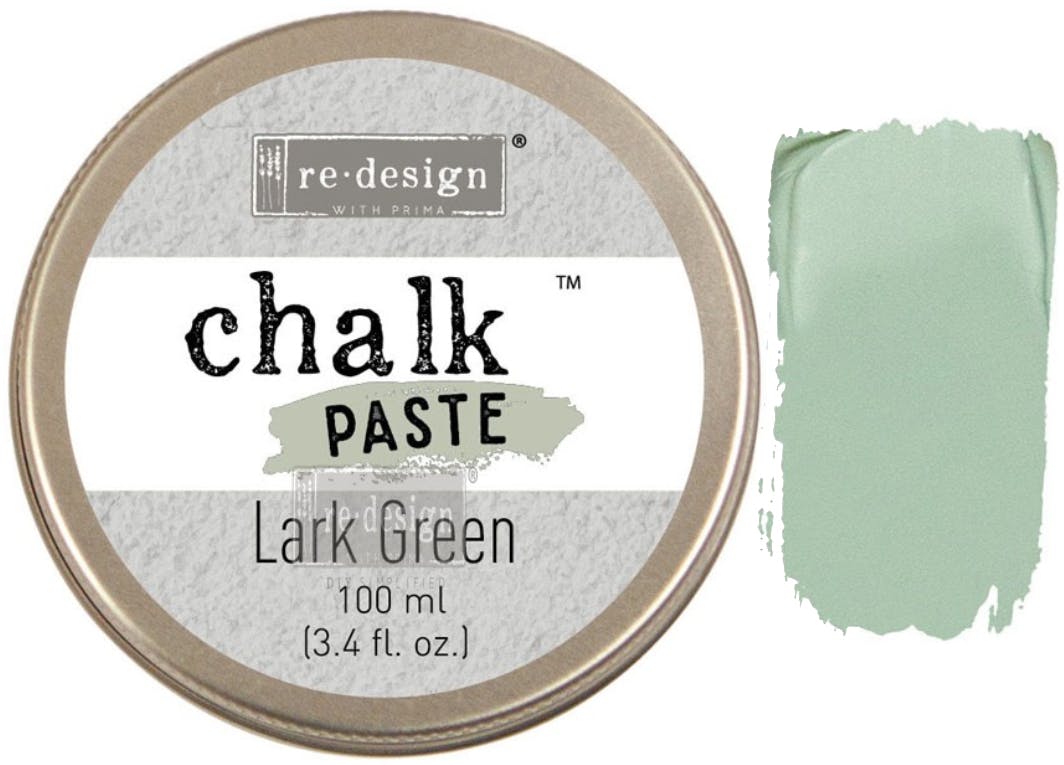 Redesign Chalk Paste® Lark Green grön texturpasta relief struktur pasta glada ungmön
