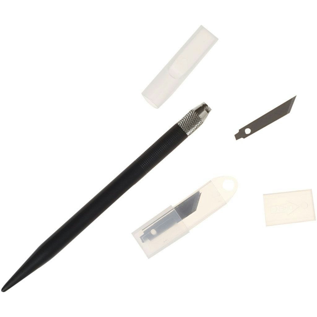 Art Knife skalpell skära papper decopage collage mönster extra blad vass kniv glada ungmön