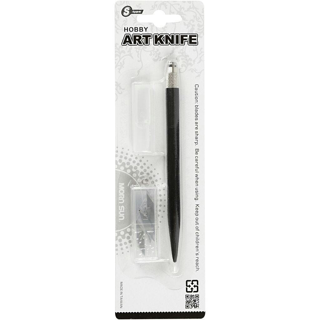 Art Knife skalpell skära papper decopage collage mönster vass kniv glada ungmön ask