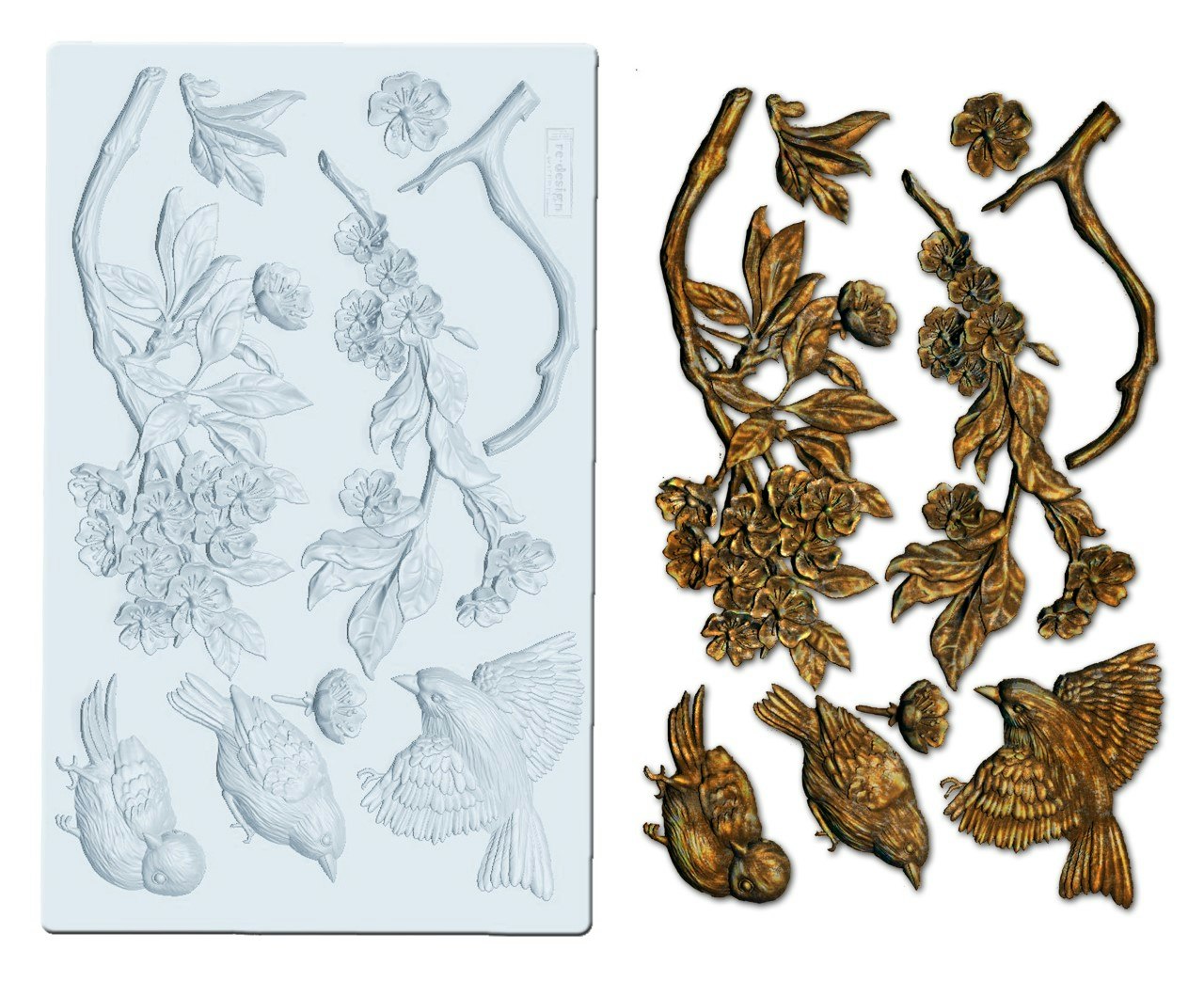Redesign Décor Moulds®- Aviary, blomma,
