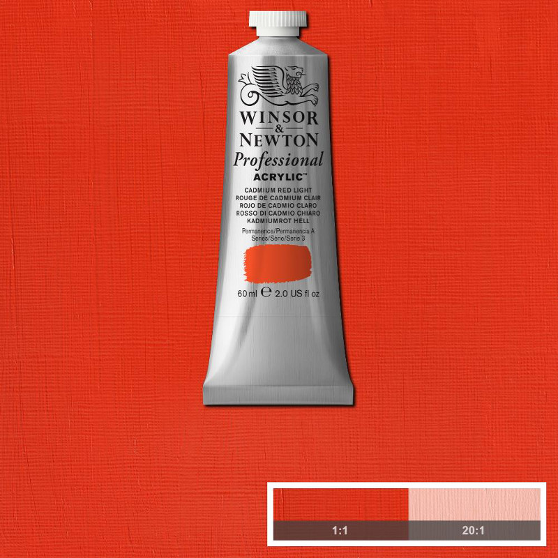 Winsor & Newton Proffesional Acrylic  Cadmium Red Light