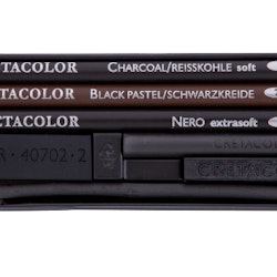 Kolset Cretacolor Charcoal Pocket set 8 delar