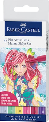 Manga tusch Faber-Castell 6st