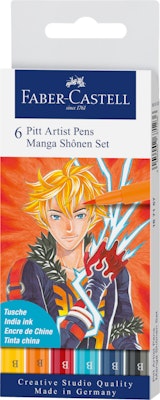 Manga tusch Faber-Castell 6st