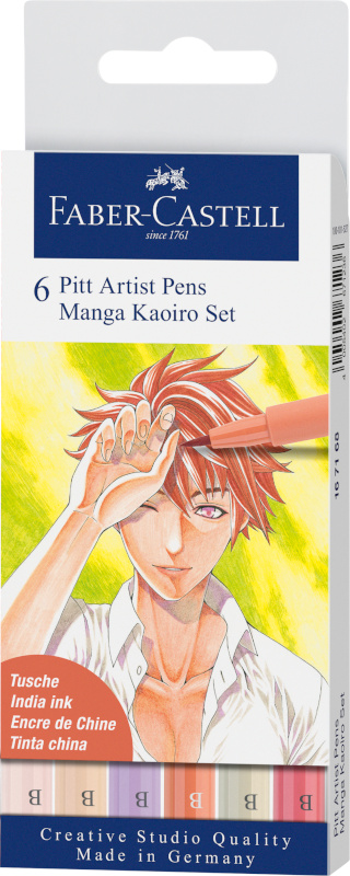 Manga tusch Faber-Castell 6st