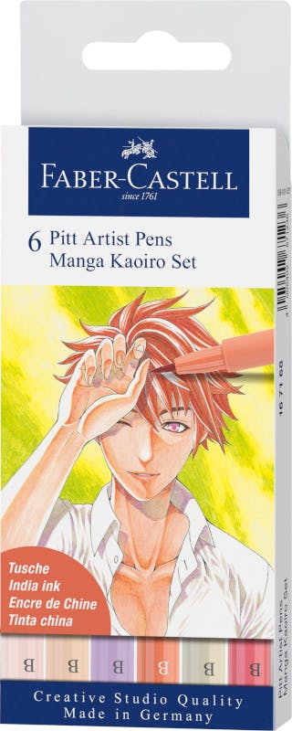 Kaoiro Manga tusch Faber-Castell 6st  glada ungmön