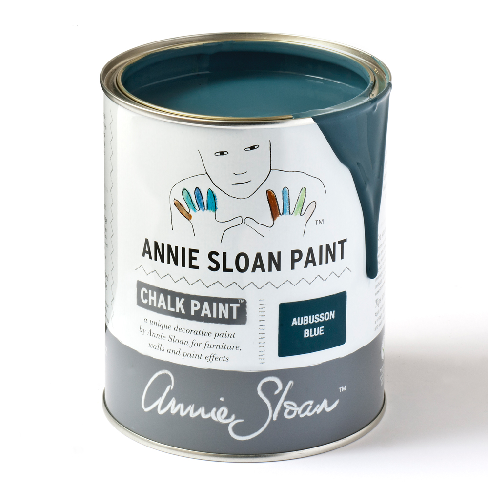 Annie Sloan Chalk paint Aubusson Blue   1 liter Glada ungmöns diversehandel bild 1