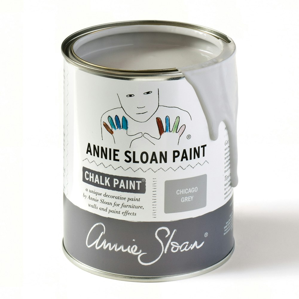 Annie Sloan Chalk paint Chicago 1 liter Grey Glada ungmöns diversehandel bild 1