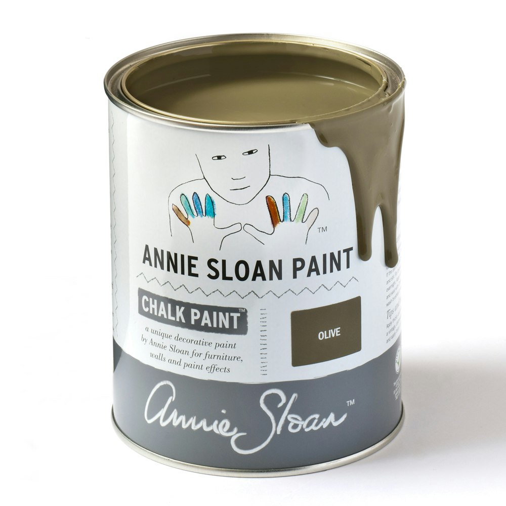 Annie Sloan Chalk paint Olive 1 liter Glada ungmöns diversehandel bild 1