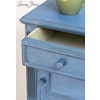 Annie Sloan Chalk paint Greek Blue målad byrå låda Glada ungmöns diversehandel bild 5