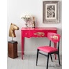 Annie Sloan Chalk paint Capri Pink målat skrivbord stol Glada ungmöns diversehandel bild 5