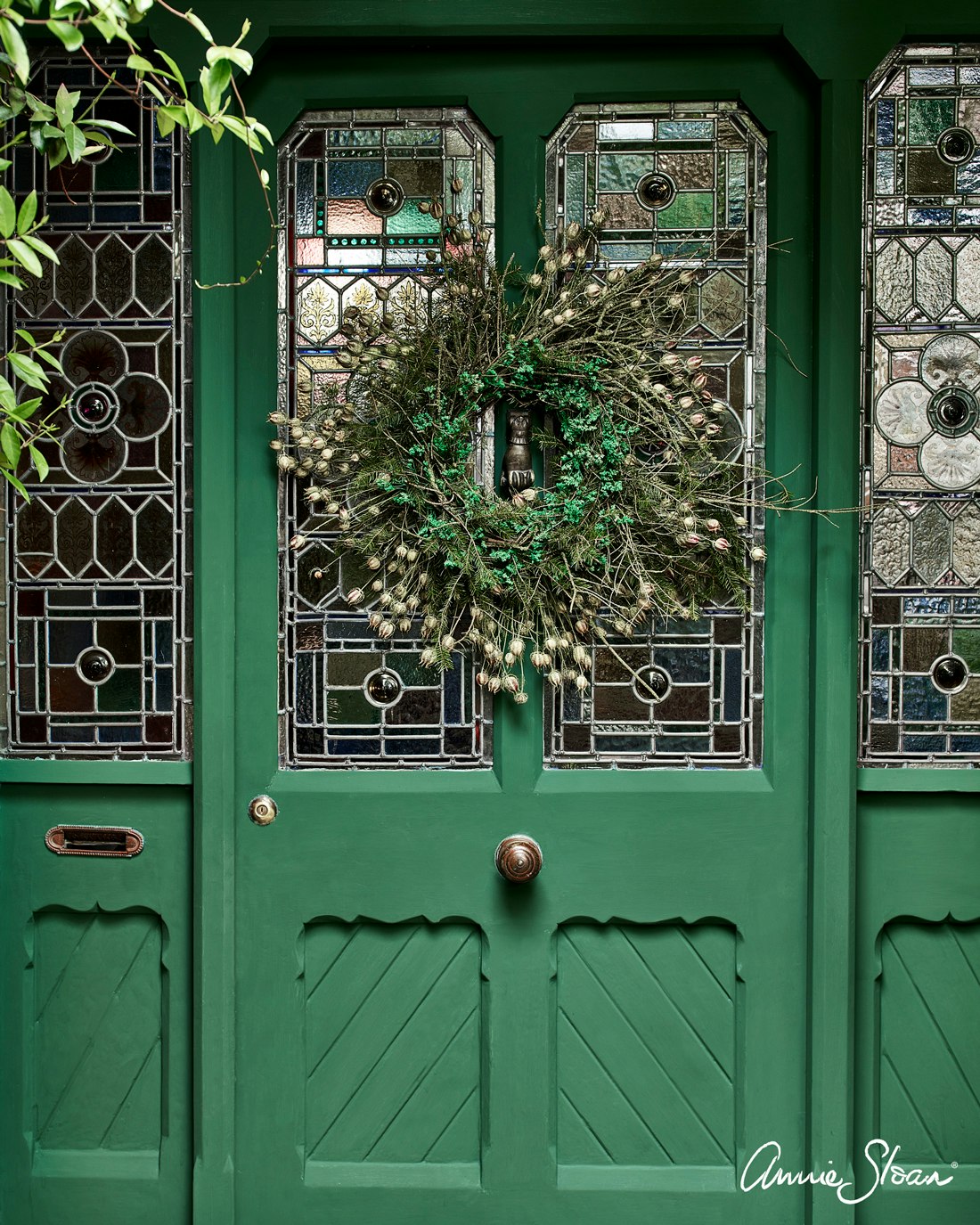 Annie Sloan Chalk paint Amsterdam green dörr Glada ungmöns diversehandel 8