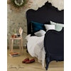 Annie Sloan Chalk paint Athenian black målad säng interiör Glada ungmöns diversehandel bild 9