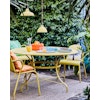 Annie Sloan Chalk paint English Yellow målad uteplats trädgård Glada ungmöns diversehandel bild 11
