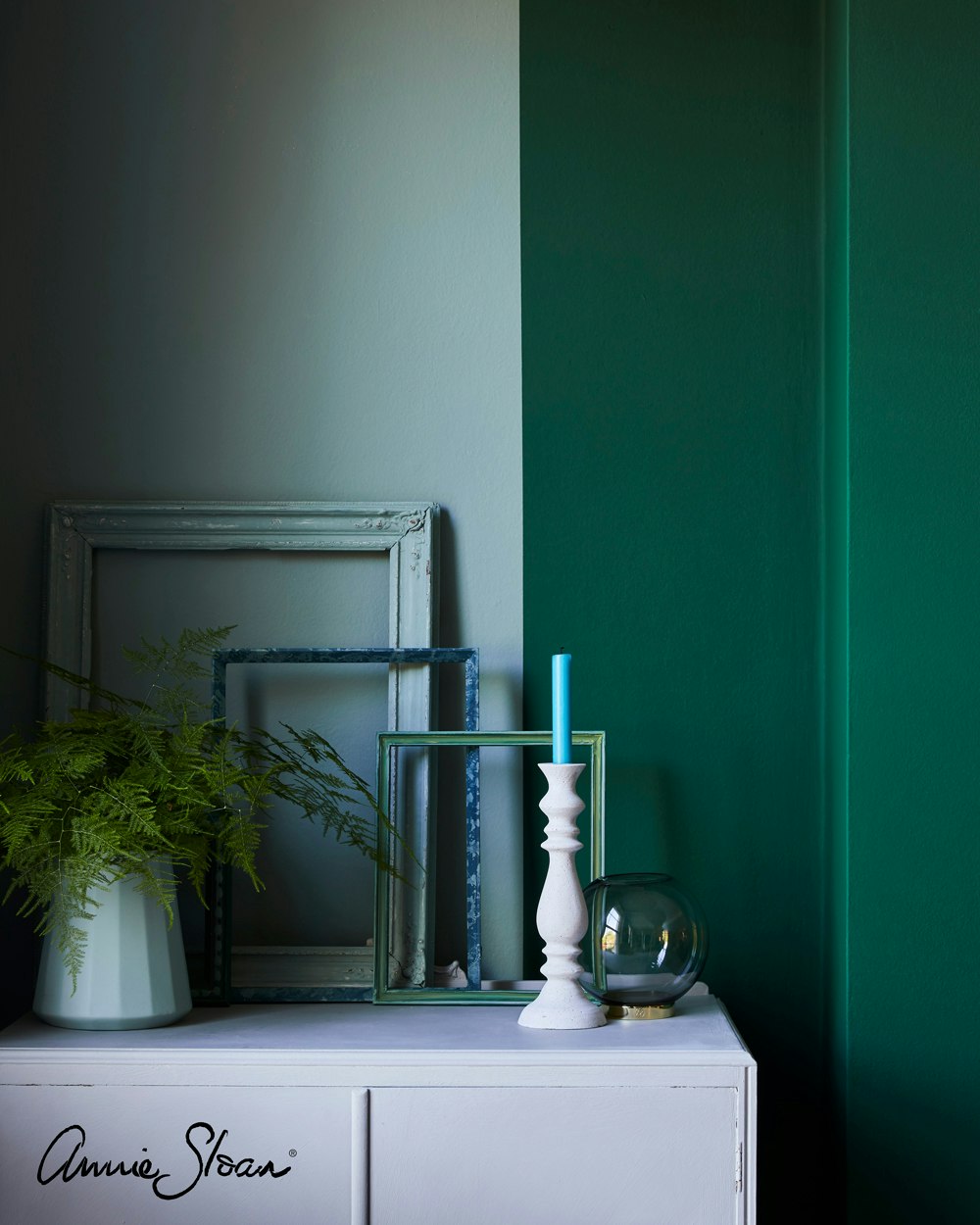 Annie Sloan Chalk paint Amsterdam green Glada ungmöns diversehandel 11