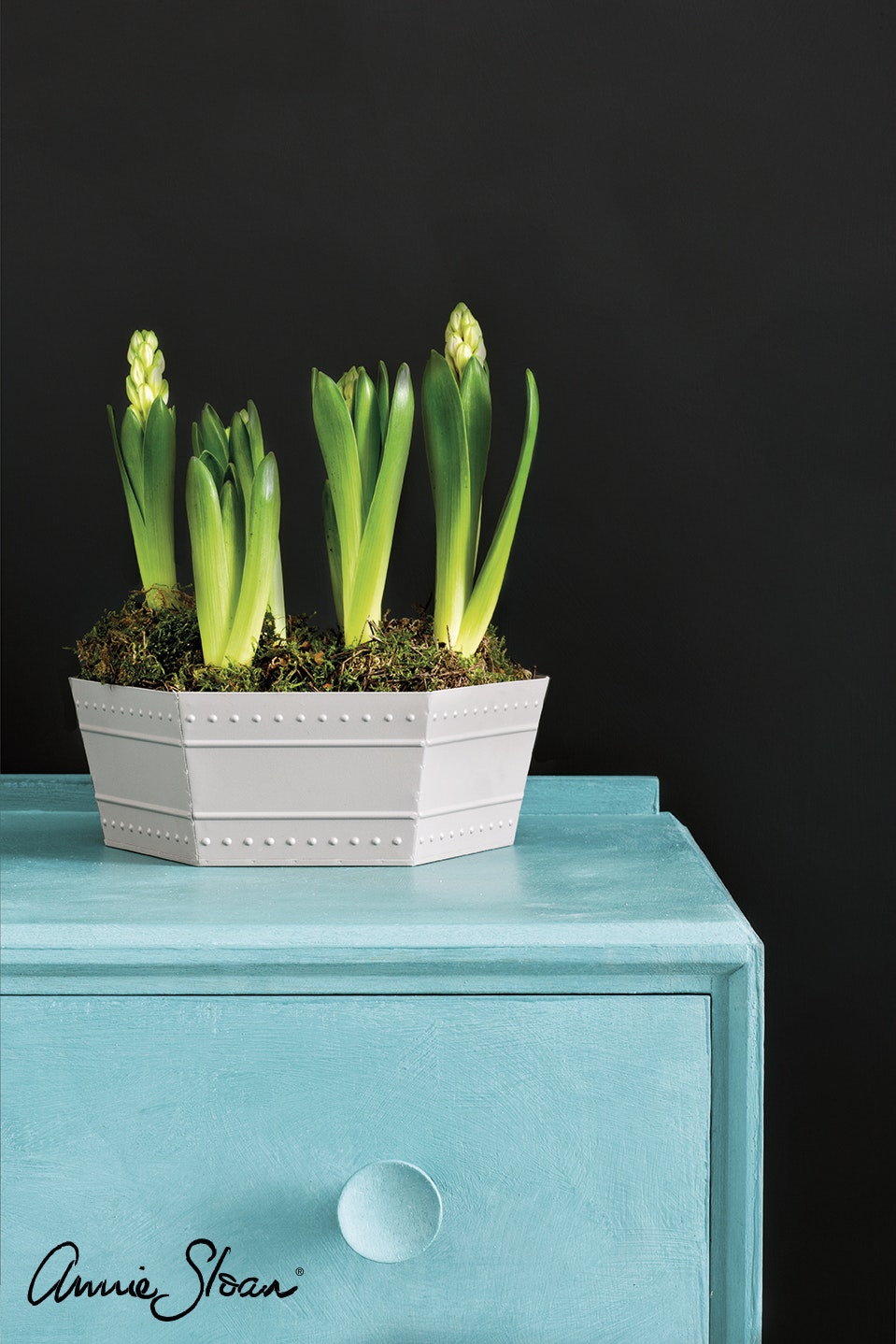 Annie Sloan Chalk paint Provence  målad byrå interiör Glada ungmöns diversehandel bild 12