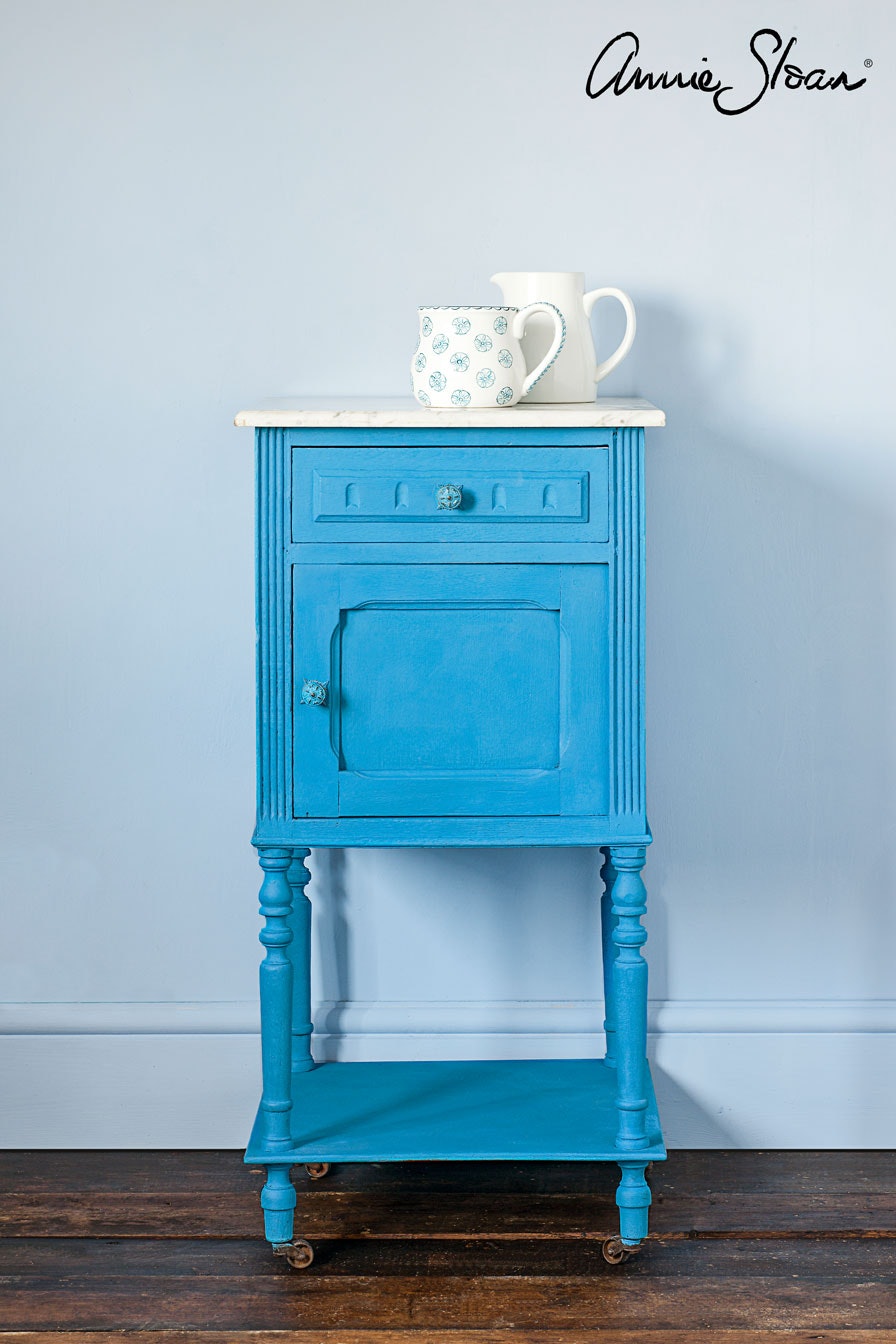 Annie Sloan Chalk paint Giverny målat skåp Glada ungmöns diversehandel bild 11