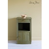 Annie Sloan Chalk paint Olive målad byrå skåp interiör Glada ungmöns diversehandel bild 13