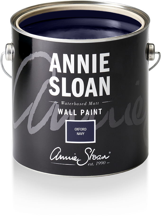 Annie Sloan Wall Paint Oxford Navy, Väggfärg, Mörkt Blå, Mörkblå, Glada Ungmön