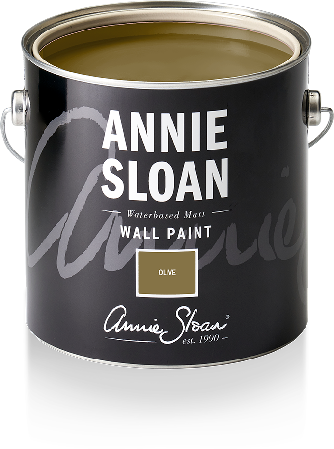 Annie Sloan Wall Paint Olive, Väggfärg, Ljust Mossgrön, Bladgrön, Glada Ungmön