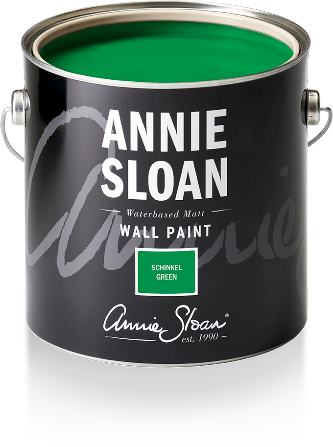 Annie Sloan Wall Paint Schinkel Green väggfärg, grön Glada ungmön