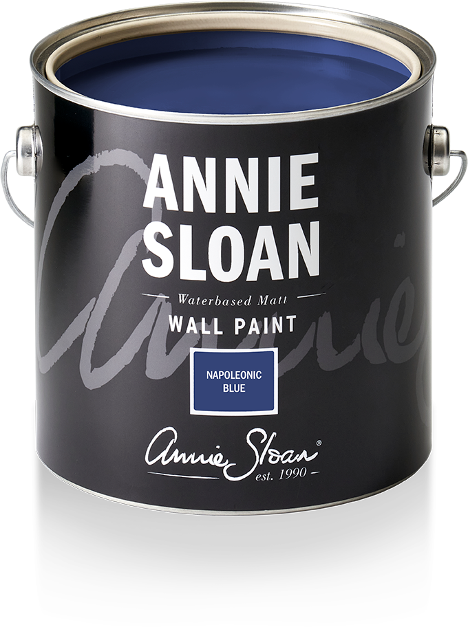 Annie Sloan Wall Paint Napoleonic Blue Väggfärg, Mörkblå, Midnattsblå, Glada Ungmön
