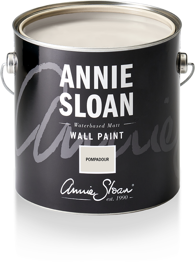 Annie Sloan Wall Paint  Pompadour interiör väggfärg svagt rosa glada ungmöns diversehandel 1