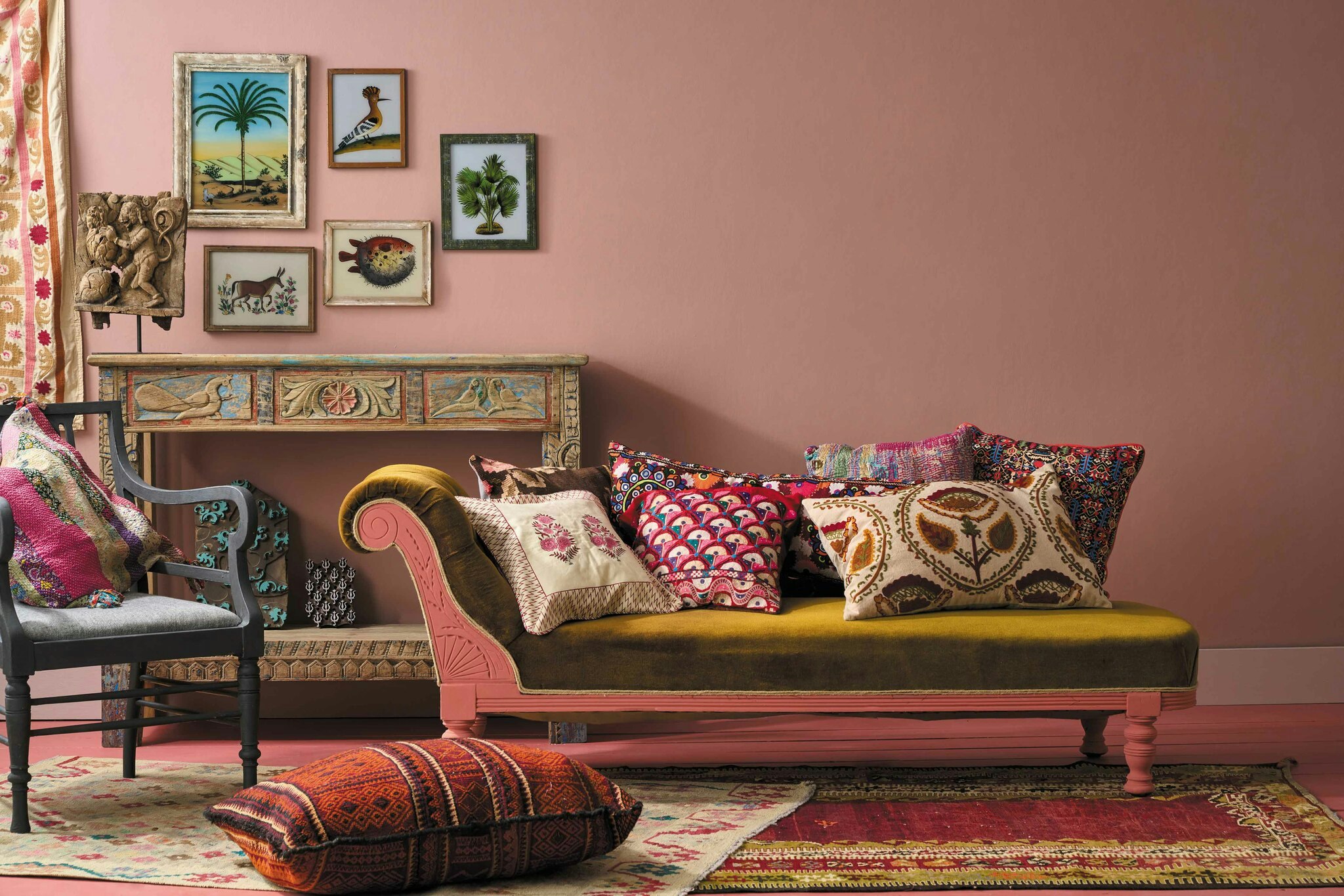 Annie Sloan Wall Paint Piranesi Pink väggfärg interiör dimrosa glada ungmöns diversehandel 3