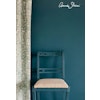 Annie Sloan Wall Paint Aubusson Blue väggfärg interiör petrol blå stol textil glada ungmöns diversehandel 4